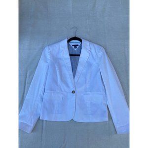Tommy Hilfiger White Textured Blazer Size 8